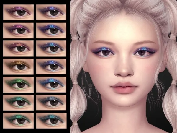 Alpha Starlight Eyeshadows - The Sims 4 Custom Content