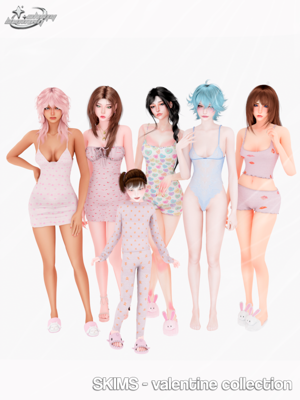 Alpha SKIMS VALENTINE COLLECTION by ohmybunnny2 - The Sims 4 Custom Content