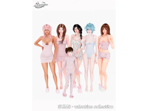 Alpha SKIMS VALENTINE COLLECTION - The Sims 4 Custom Content