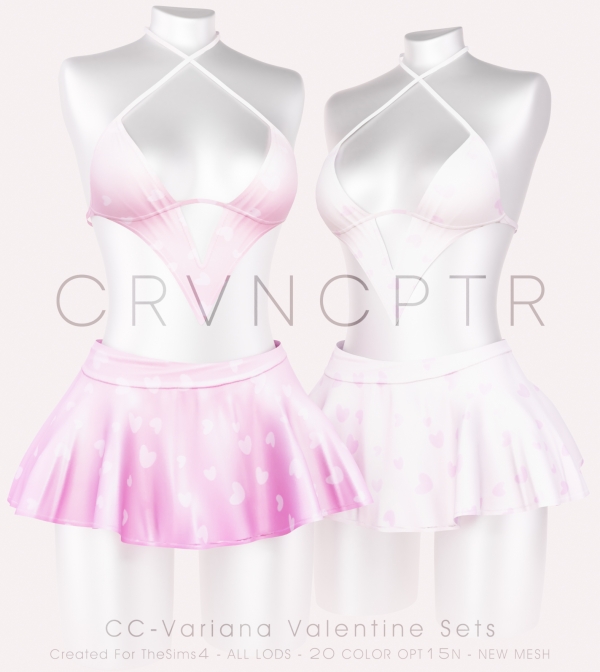Alpha Variana Valentine Sets by carvin_captoor - The Sims 4 Custom Content