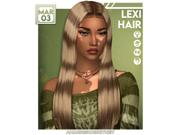 Maxis Match Lexi Hair by aharris00britney - The Sims 4 Custom Content
