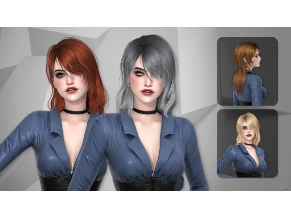 Alpha TORRENT HAIRSTYLE by Newsea - The Sims 4 Custom Content