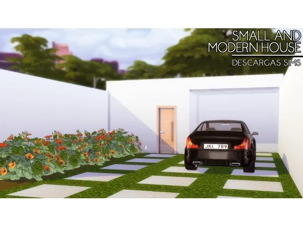 Alpha Small And Modern House - The Sims 4 Custom Content
