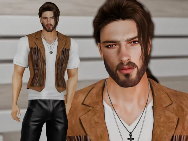 Alpha Kade West (inspired by Can Yaman) by SimnessZ - The Sims 4 Custom Content