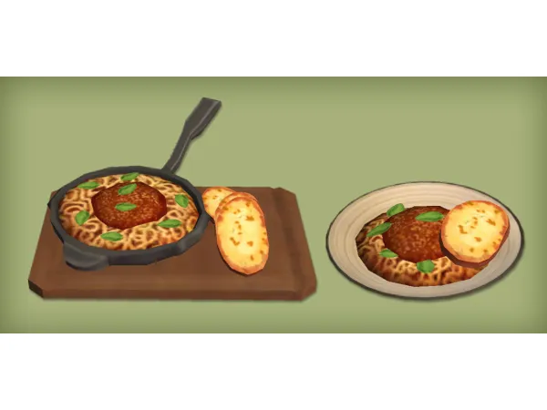 Spaghetti Bolognese Replacement for by jacky93sims - The Sims 2 Custom Content