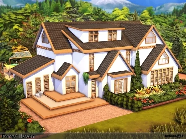 Maxis Match Forest Haven by nesscasims - The Sims 4 Custom Content