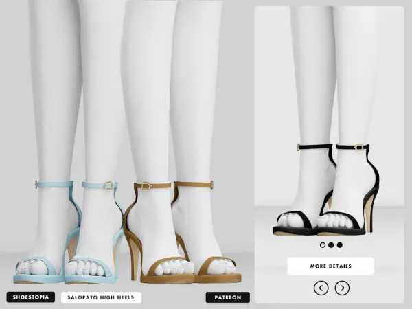 Alpha Shoestopia Salopato High Heels - The Sims 4 Custom Content