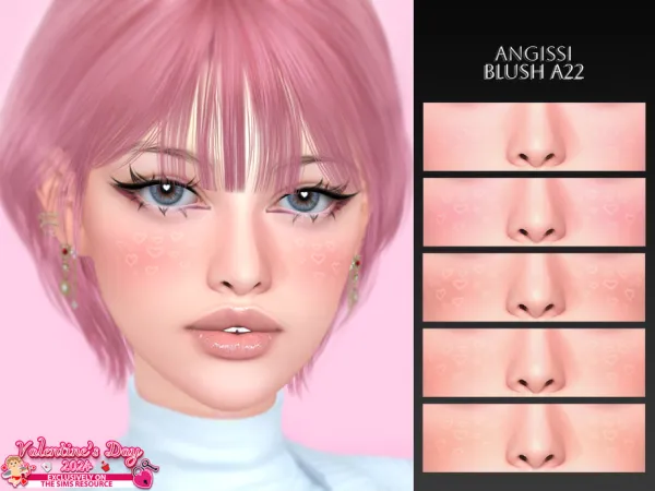 Mix BLUSH A22 by ANGISSI - The Sims 4 Custom Content
