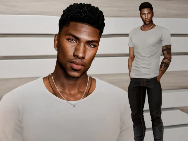Alpha Elijah Brown by SimnessZ1 - The Sims 4 Custom Content