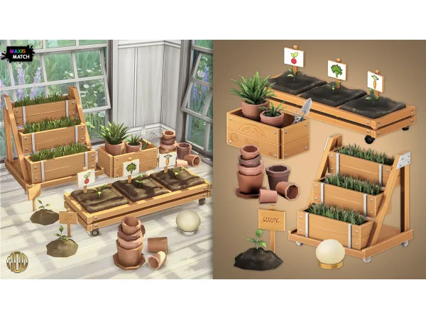 Maxis Match GABBY DECOR by Soloriya - The Sims 4 Custom Content