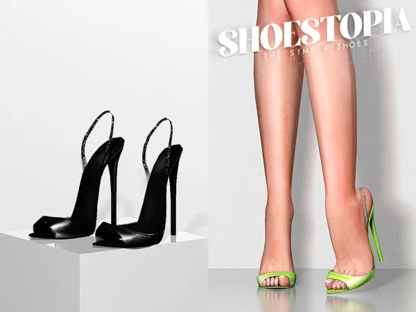 Alpha Shoestopia Princess High Heels - The Sims 4 Custom Content