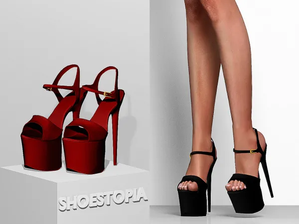 Alpha Shoestopia Luna High Heels - The Sims 4 Custom Content
