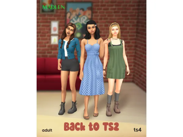 Maxis Match Back to by Madlen - The Sims 4 Custom Content