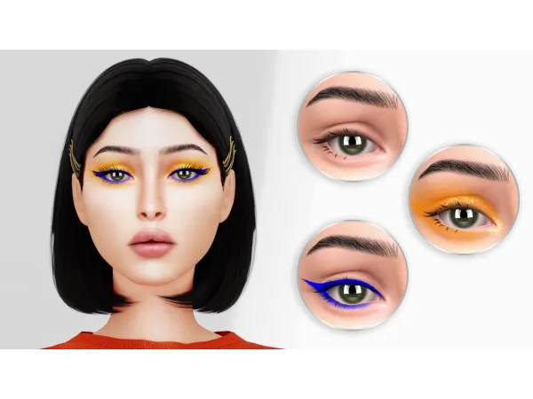 Mix HELENIUM MAKEUP AND GENETICS SET by Caroll - The Sims 4 Custom Content
