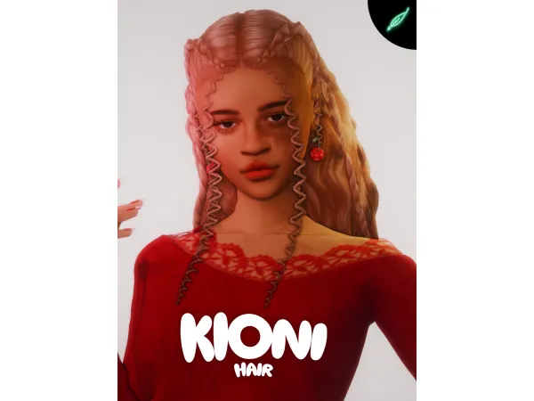 Maxis Match kioni hair by thatonegreenleaf - The Sims 4 Custom Content