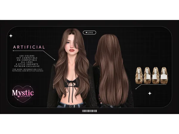 Alpha Mystic Studios Artificial - The Sims 4 Custom Content