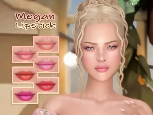 Mix Megan Lipstick - The Sims 4 Custom Content