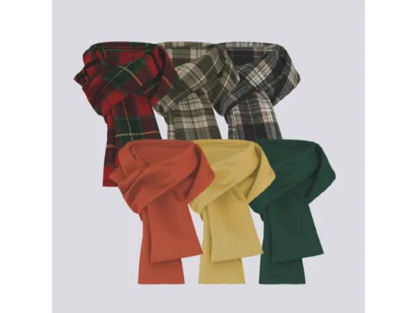 Alpha [Noru] am Wool Scarf 01 - The Sims 4 Custom Content
