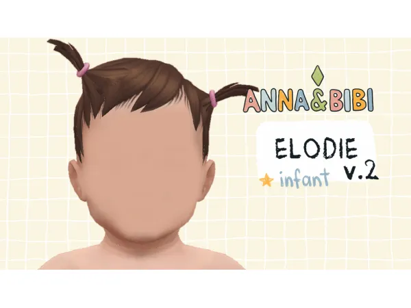 Maxis Match Elodie V3 Infant AnnaBibi - The Sims 4 Custom Content