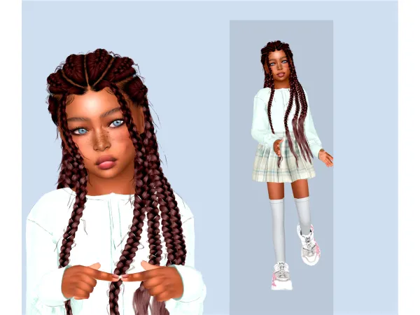 Alpha LEAHLILLITH SELAH HAIR CONVERSION by yourjinworld - The Sims 4 Custom Content