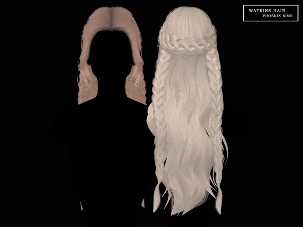 Alpha Watkins Hair - The Sims 4 Custom Content