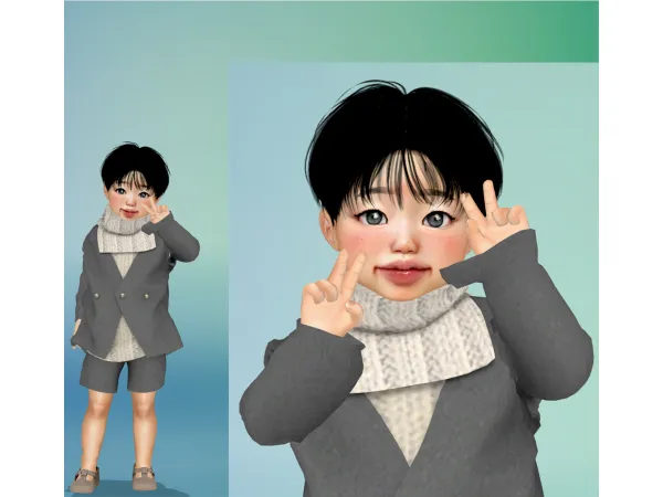 Alpha MOOOD N94 HAIR CONVERSION by yourjinworld - The Sims 4 Custom Content