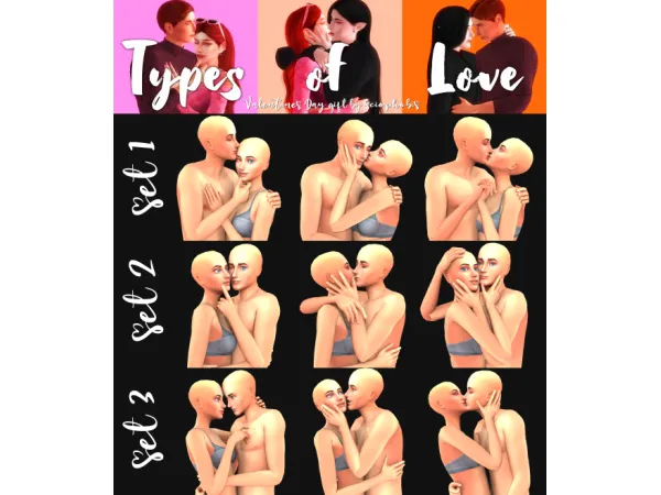 Mix Happy Valentines Day by sciophobis - The Sims 4 Custom Content