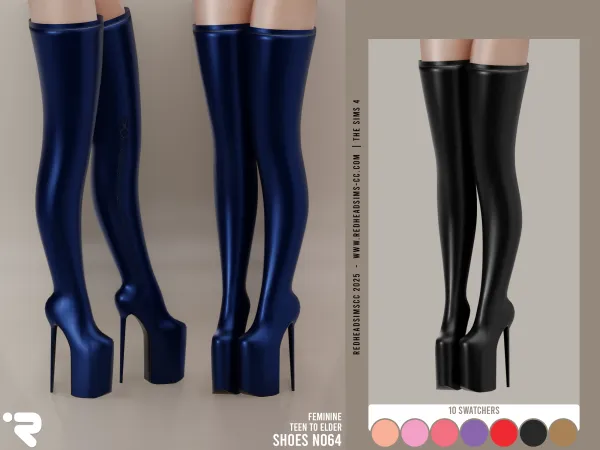 Alpha AF SHOES N064 - The Sims 4 Custom Content