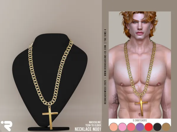 Alpha AM NECKLACE N001 - The Sims 4 Custom Content