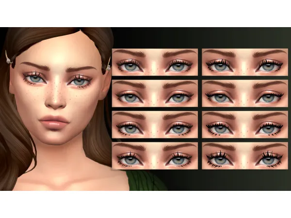 Maxis Match 3D EYELASHES by EvilQuinzel - The Sims 4 Custom Content