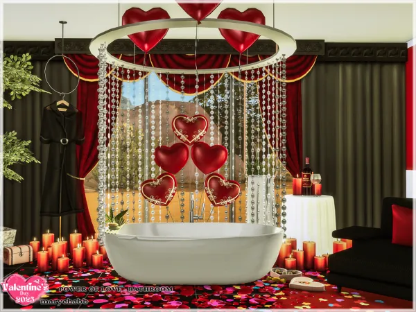 Mix Power of Love Bathroom - The Sims 4 Custom Content