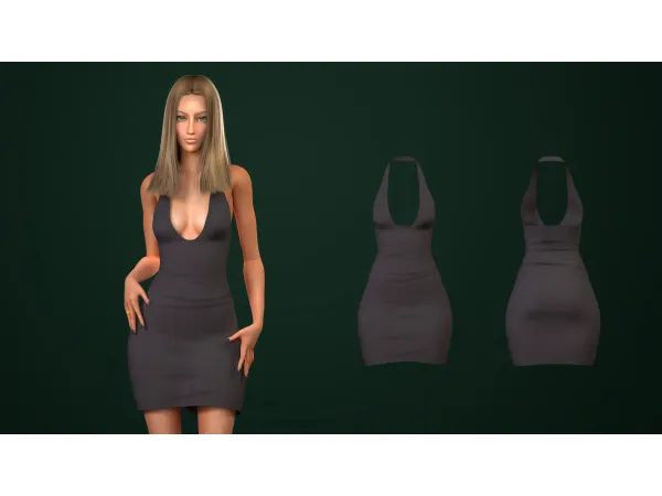 Mix DINA DRESS by astya96 - The Sims 4 Custom Content