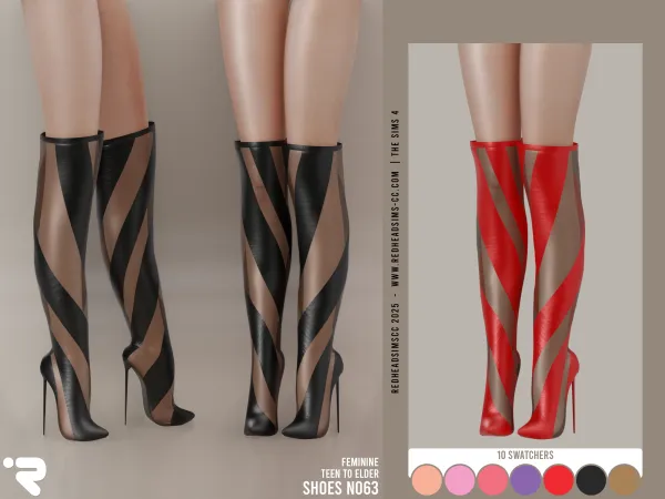 Alpha AF SHOES N063 - The Sims 4 Custom Content