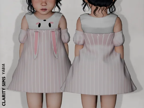Alpha Yabia Dress Toddler - The Sims 4 Custom Content
