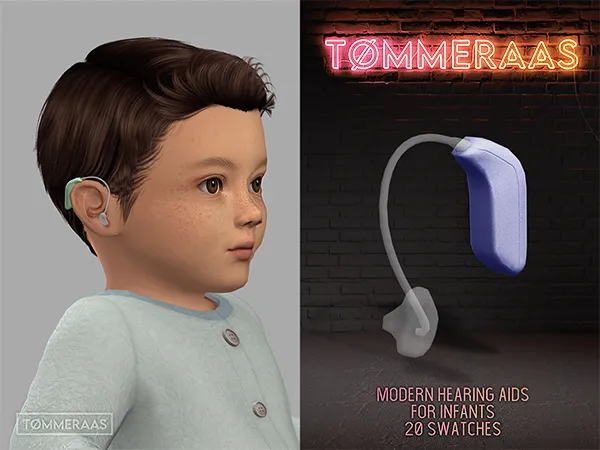 Mix TØMMERAAS Modern Hearing Aids for Infants (83) - The Sims 4 Custom Content