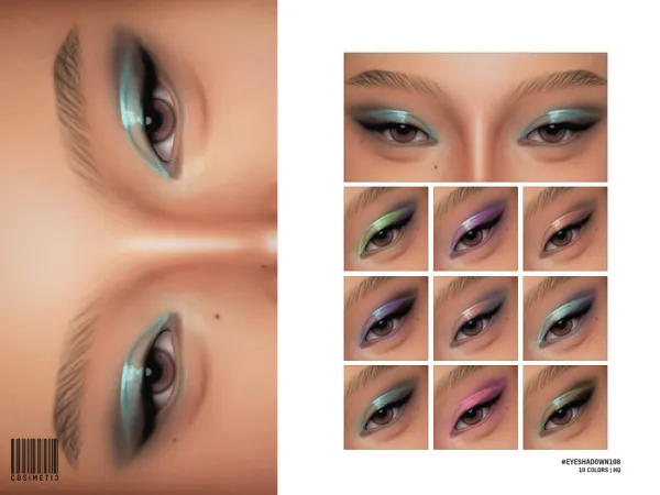 Mix Eyeshadow N108 by cosimetic - The Sims 4 Custom Content