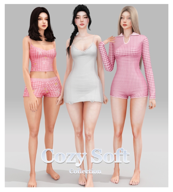 Alpha Cozy Soft SleepWear Collection 41785736887823 by unknown66irl - The Sims 4 Custom Content