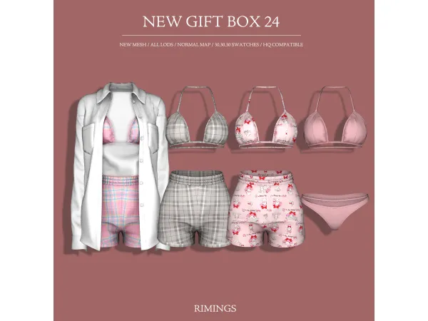 Alpha [RIMINGS] NEW GIFT BOX 24 - The Sims 4 Custom Content