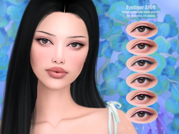 Mix Eyeliner A109 by ANGISSI - The Sims 4 Custom Content