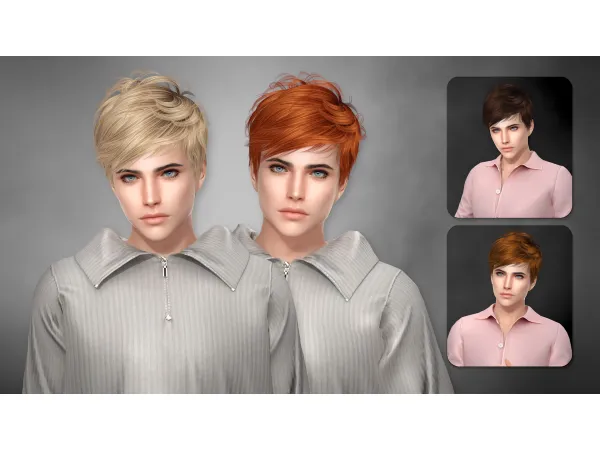 Alpha SOLEDAD HAIRSTYLE (SET) by Newsea - The Sims 4 Custom Content