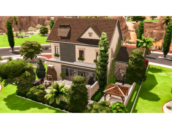 Maxis Match COCONUT VILLA by Danuta720 - The Sims 4 Custom Content
