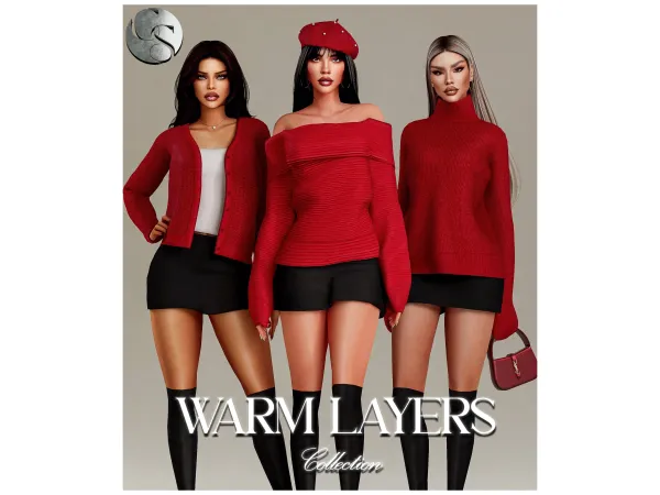Alpha CAMUFLAJE Warm Layers Collection - The Sims 4 Custom Content