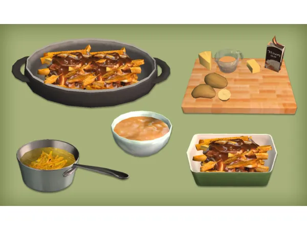 Canadian Poutine Food for by jacky93sims - The Sims 2 Custom Content