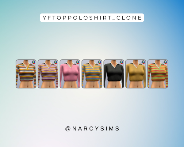 NS_DRyftoppoloshirtclone by simsfinds - The Sims 2 Custom Content
