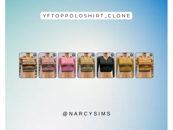 NS_DRyftoppoloshirtclone by narcysims - The Sims 2 Custom Content