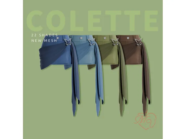 Maxis Match Colette Skirt by MissValentine - The Sims 4 Custom Content