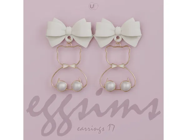 Alpha [EGGSIMS] earrings 17 - The Sims 4 Custom Content