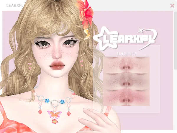 Mix Blush N17 by learxfl - The Sims 4 Custom Content
