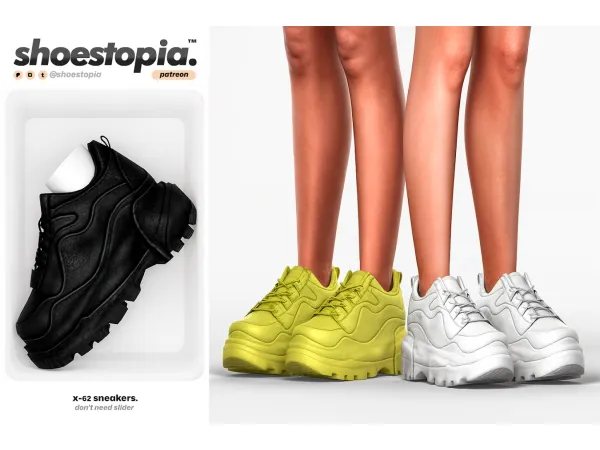 Alpha Shoestopia x 62 sneakers - The Sims 4 Custom Content