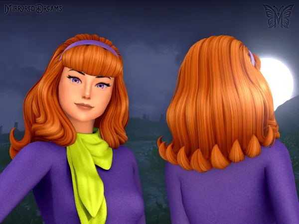 Maxis Match Hair Daphne Blake Mistério SA (Post 13) - The Sims 4 Custom Content